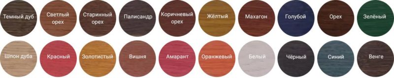 Палитра цветов Выбор цвета для деревянных перил